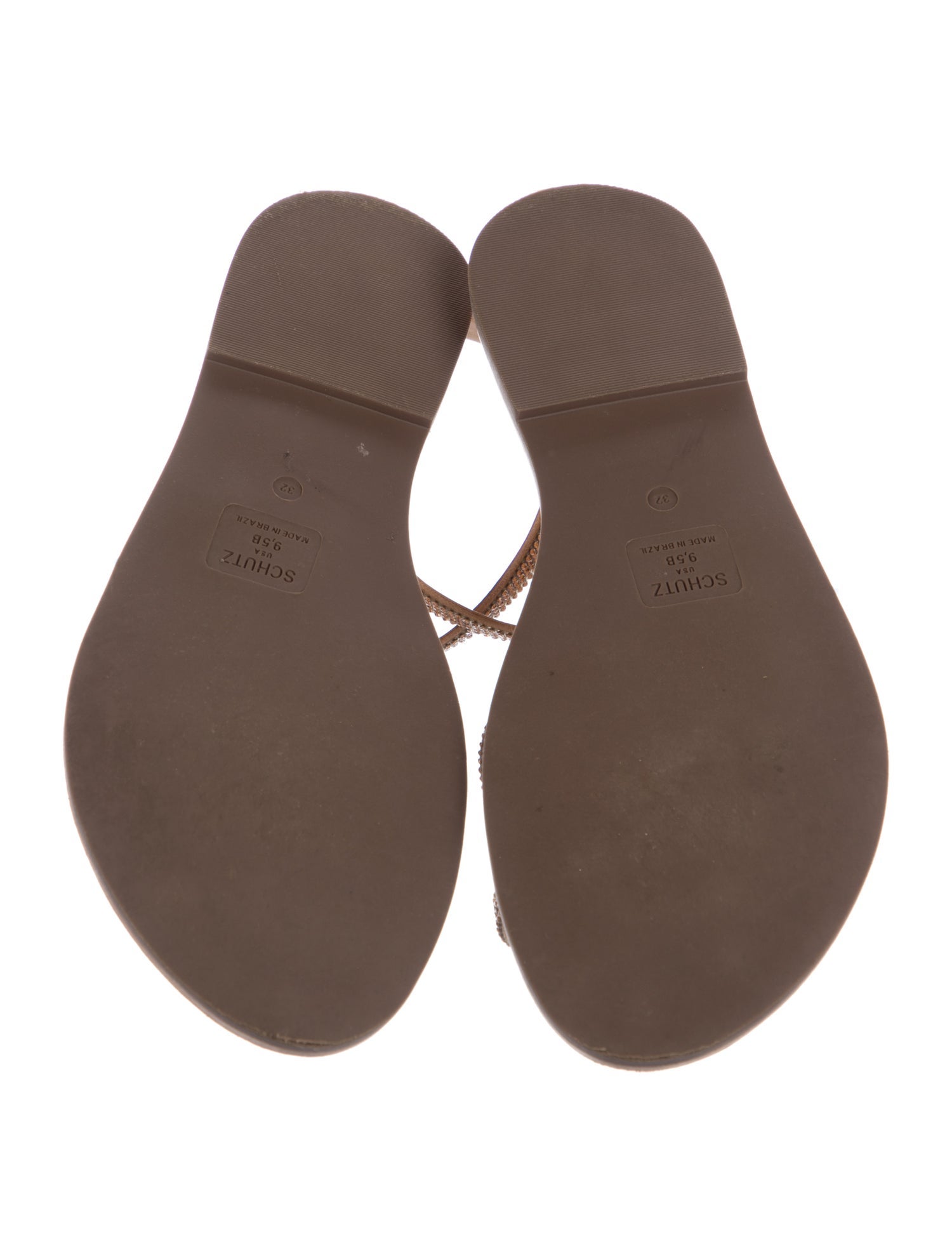 Schutz Leather Slingback Sandals